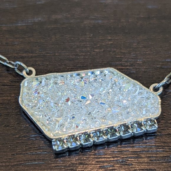 Sabika Reflection Crushed Crystal Necklace - Picture 3 of 12